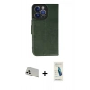 MARSİLYAN™- iPhone 13 Pro Max Kılıf Siluet Işık Serisi - Şeffaf Pasifik Cam Ekran Koruyucu + Rainbow Kamera Lens Koruma Cam - BZ