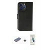 MARSİLYAN™- iPhone 13 Pro Max Kılıf Siluet Işık Serisi - Şeffaf Pasifik Cam Ekran Koruyucu + Renkli Kamera Lens Koruma Cam - PE