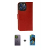 MARSİLYAN™- iPhone 13 Pro Max Kılıf Siluet Işık Serisi - Siyah 18D Cam Ekran Koruyucu + Neon Fosforlu Kamera Lens - YL