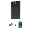 MARSİLYAN™- iPhone 13 Pro Max Kılıf Siluet Işık Serisi - Siyah 18D Cam Ekran Koruyucu + Renkli Kamera Lens Koruma Cam - SI