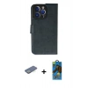 MARSİLYAN™- iPhone 13 Pro Max Kılıf Siluet Işık Serisi - Siyah 18D Cam Ekran Koruyucu + Renkli Kamera Lens Koruma Cam - YL