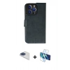 MARSİLYAN™- iPhone 13 Pro Max Kılıf Siluet Işık Serisi - Siyah 3D Antistatik Cam Ekran Koruyucu + Pers Alüminyum Kamera Lens - LT