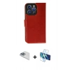MARSİLYAN™- iPhone 13 Pro Max Kılıf Siluet Işık Serisi - Siyah 3D Antistatik Cam Ekran Koruyucu + Pers Alüminyum Kamera Lens - SABE