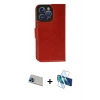 MARSİLYAN™- iPhone 13 Pro Max Kılıf Siluet Işık Serisi - Siyah 3D Antistatik Cam Ekran Koruyucu + Rainbow Kamera Lens Koruma Cam - MI