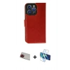 MARSİLYAN™- iPhone 13 Pro Max Kılıf Siluet Işık Serisi - Siyah 3D Antistatik Cam Ekran Koruyucu + Rainbow Kamera Lens Koruma Cam - KI