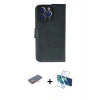 MARSİLYAN™- iPhone 13 Pro Max Kılıf Siluet Işık Serisi - Siyah 3D Antistatik Cam Ekran Koruyucu + Renkli Kamera Lens Koruma Cam - TU