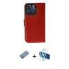 MARSİLYAN™- iPhone 13 Pro Max Kılıf Siluet Işık Serisi - Siyah 3D Antistatik Cam Ekran Koruyucu + Shine Kamera Lens Koruma Cam - GI