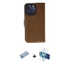 MARSİLYAN™- iPhone 13 Pro Max Kılıf Siluet Işık Serisi - Siyah 3D Antistatik Cam Ekran Koruyucu + Shine Kamera Lens Koruma Cam - MI