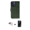 MARSİLYAN™- iPhone 13 Pro Max Kılıf Siluet Işık Serisi - Siyah 3D Antistatik Hayalet Cam Ekran Koruyucu + Pers Alüminyum Kamera Lens - GI