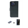 MARSİLYAN™- iPhone 13 Pro Max Kılıf Siluet Işık Serisi - Siyah 3D Antistatik Hayalet Cam Ekran Koruyucu + Renkli Kamera Lens Koruma Cam - MI