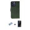 MARSİLYAN™- iPhone 13 Pro Max Kılıf Siluet Işık Serisi - Siyah 3D Antistatik Hayalet Cam Ekran Koruyucu + Shine Kamera Lens Koruma Cam - MI