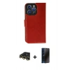 MARSİLYAN™- iPhone 13 Pro Max Kılıf Siluet Işık Serisi - Siyah 3D Antistatik Hayalet Cam Ekran Koruyucu + Raze Metal Kamera Lens - GD