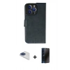 MARSİLYAN™- iPhone 13 Pro Max Kılıf Siluet Işık Serisi - Siyah 3D Antistatik Hayalet Cam Ekran Koruyucu + Pers Alüminyum Kamera Lens - LT