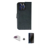 MARSİLYAN™- iPhone 13 Pro Max Kılıf Siluet Işık Serisi - Siyah 3D Antistatik Hayalet Cam Ekran Koruyucu + Pers Alüminyum Kamera Lens - GI