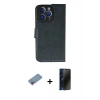 MARSİLYAN™- iPhone 13 Pro Max Kılıf Siluet Işık Serisi - Siyah 3D Antistatik Hayalet Cam Ekran Koruyucu + Shine Kamera Lens Koruma Cam - PE