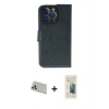 MARSİLYAN™- iPhone 13 Pro Max Kılıf Siluet Işık Serisi - Siyah 6D Mat Seramik Hayalet Nano Ekran Koruyucu + Rainbow Kamera Lens Koruma Cam - BZ