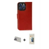 MARSİLYAN™- iPhone 13 Pro Max Kılıf Siluet Işık Serisi - Siyah 6D Mat Seramik Hayalet Nano Ekran Koruyucu + Rainbow Kamera Lens Koruma Cam - MR