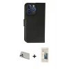 MARSİLYAN™- iPhone 13 Pro Max Kılıf Siluet Işık Serisi - Siyah 6D Mat Seramik Hayalet Nano Ekran Koruyucu + Rainbow Kamera Lens Koruma Cam - BZ