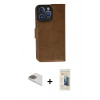 MARSİLYAN™- iPhone 13 Pro Max Kılıf Siluet Işık Serisi - Siyah 6D Mat Seramik Hayalet Nano Ekran Koruyucu + Pers Alüminyum Kamera Lens - GD