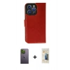 MARSİLYAN™- iPhone 13 Pro Max Kılıf Siluet Işık Serisi - Siyah 6D Mat Seramik Hayalet Nano Ekran Koruyucu + Neon Fosforlu Kamera Lens - YL