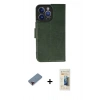 MARSİLYAN™- iPhone 13 Pro Max Kılıf Siluet Işık Serisi - Siyah 6D Mat Seramik Hayalet Nano Ekran Koruyucu + Kırmızı Metal Kamera Lens Koruma Cam