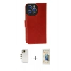 MARSİLYAN™- iPhone 13 Pro Max Kılıf Siluet Işık Serisi - Siyah 6D Mat Seramik Hayalet Nano Ekran Koruyucu + Gold Shine Kamera Lens