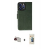 MARSİLYAN™- iPhone 13 Pro Max Kılıf Siluet Işık Serisi - Siyah 6D Mat Seramik Hayalet Nano Ekran Koruyucu + Rainbow Kamera Lens Koruma Cam - KI