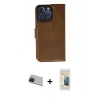 MARSİLYAN™- iPhone 13 Pro Max Kılıf Siluet Işık Serisi - Siyah 6D Mat Seramik Hayalet Nano Ekran Koruyucu + Rainbow Kamera Lens Koruma Cam - KI