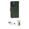 MARSİLYAN™- iPhone 13 Pro Max Kılıf Siluet Işık Serisi - Siyah 6D Mat Seramik Hayalet Nano Ekran Koruyucu + Pers Alüminyum Kamera Lens - SABE