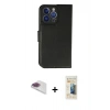 MARSİLYAN™- iPhone 13 Pro Max Kılıf Siluet Işık Serisi - Siyah 6D Mat Seramik Hayalet Nano Ekran Koruyucu + Pers Alüminyum Kamera Lens - GI