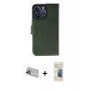 MARSİLYAN™- iPhone 13 Pro Max Kılıf Siluet Işık Serisi - Siyah 6D Mat Seramik Hayalet Nano Ekran Koruyucu + Rainbow Kamera Lens Koruma Cam - MR