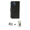 MARSİLYAN™- iPhone 13 Pro Max Kılıf Siluet Işık Serisi - Siyah 6D Mat Seramik Hayalet Nano Ekran Koruyucu + Rainbow Kamera Lens Koruma Cam - MR