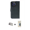 MARSİLYAN™- iPhone 13 Pro Max Kılıf Siluet Işık Serisi - Siyah 6D Mat Seramik Hayalet Nano Ekran Koruyucu + Rainbow Kamera Lens Koruma Cam - MR