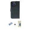 MARSİLYAN™- iPhone 13 Pro Max Kılıf Siluet Işık Serisi - Siyah 6D Mat Seramik Hayalet Nano Ekran Koruyucu + Mavi Shine Kamera Lens Koruma Cam