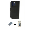 MARSİLYAN™- iPhone 13 Pro Max Kılıf Siluet Işık Serisi - Siyah 6D Mat Seramik Hayalet Nano Ekran Koruyucu + Kırmızı Metal Kamera Lens Koruma Cam