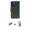 MARSİLYAN™- iPhone 13 Pro Max Kılıf Siluet Işık Serisi - Siyah 6D Mat Seramik Hayalet Nano Ekran Koruyucu + Pembe Renkli Kamera Lens Koruma Cam