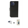 MARSİLYAN™- iPhone 13 Pro Max Kılıf Siluet Işık Serisi - Siyah 6D Mat Seramik Hayalet Nano Ekran Koruyucu + Pers Alüminyum Kamera Lens - LT