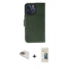 MARSİLYAN™- iPhone 13 Pro Max Kılıf Siluet Işık Serisi - Siyah 6D Mat Seramik Hayalet Nano Ekran Koruyucu + Pers Alüminyum Kamera Lens - GD