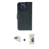 MARSİLYAN™- iPhone 13 Pro Max Kılıf Siluet Işık Serisi - Siyah 6D Mat Seramik Hayalet Nano Ekran Koruyucu + Pers Alüminyum Kamera Lens - GD