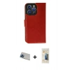 MARSİLYAN™- iPhone 13 Pro Max Kılıf Siluet Işık Serisi - Siyah 6D Mat Seramik Hayalet Nano Ekran Koruyucu + Mavi Rainbow Kamera Lens Koruma Cam