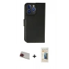 MARSİLYAN™- iPhone 13 Pro Max Kılıf Siluet Işık Serisi - Siyah 6D Mat Seramik Hayalet Nano Ekran Koruyucu + Rainbow Kamera Lens Koruma Cam - KI