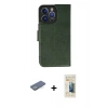 MARSİLYAN™- iPhone 13 Pro Max Kılıf Siluet Işık Serisi - Siyah 6D Mat Seramik Hayalet Nano Ekran Koruyucu + Renkli Kamera Lens Koruma Cam - YL