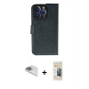 MARSİLYAN™- iPhone 13 Pro Max Kılıf Siluet Işık Serisi - Siyah 6D Mat Seramik Hayalet Nano Ekran Koruyucu + Pers Alüminyum Kamera Lens - SABE