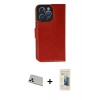 MARSİLYAN™- iPhone 13 Pro Max Kılıf Siluet Işık Serisi - Siyah 6D Mat Seramik Hayalet Nano Ekran Koruyucu + Rainbow Kamera Lens Koruma Cam - BZ