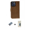 MARSİLYAN™- iPhone 13 Pro Max Kılıf Siluet Işık Serisi - Siyah 6D Mat Seramik Hayalet Nano Ekran Koruyucu + Kırmızı Metal Kamera Lens Koruma Cam