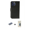 MARSİLYAN™- iPhone 13 Pro Max Kılıf Siluet Işık Serisi - Siyah 6D Mat Seramik Hayalet Nano Ekran Koruyucu + Renkli Kamera Lens Koruma Cam - YL