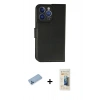MARSİLYAN™- iPhone 13 Pro Max Kılıf Siluet Işık Serisi - Siyah 6D Mat Seramik Hayalet Nano Ekran Koruyucu + Mavi Shine Kamera Lens Koruma Cam