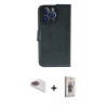 MARSİLYAN™- iPhone 13 Pro Max Kılıf Siluet Işık Serisi - Siyah Bilvis 3D Cam Ekran Koruyucu + Pers Alüminyum Kamera Lens - GI