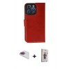 MARSİLYAN™- iPhone 13 Pro Max Kılıf Siluet Işık Serisi - Siyah Bilvis 3D Cam Ekran Koruyucu + Pers Alüminyum Kamera Lens - GI