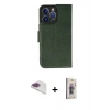 MARSİLYAN™- iPhone 13 Pro Max Kılıf Siluet Işık Serisi - Siyah Bilvis 3D Cam Ekran Koruyucu + Pers Alüminyum Kamera Lens - GI